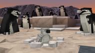 A family of penguins in Minecraft's Frozen Planet II worlds (Image via Mojang)